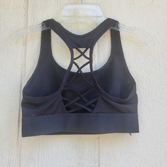 Victoria Sport size xs black racerback sports bra wireless strappy - Picture 2 of 5